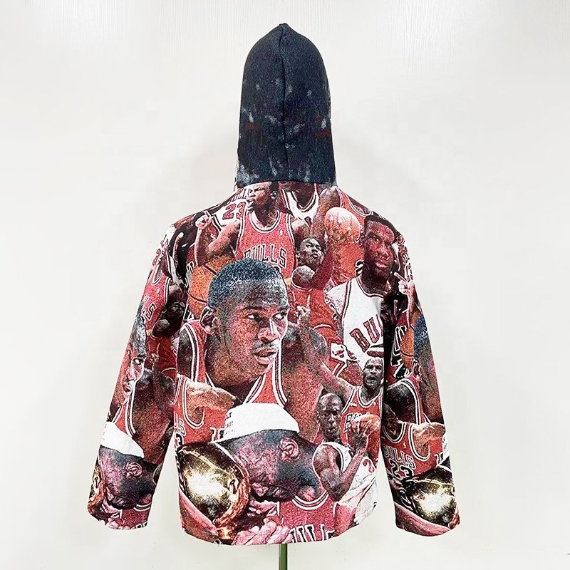 High density Tapestry blanket fabric tapestry sweater Custom Men's clothing Tapestry Hoodie