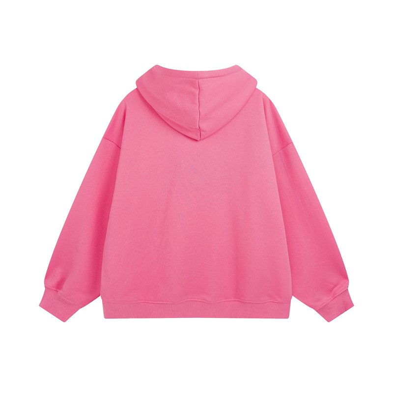 Free Design OEM ODM Anti-pilling Heavy Thick French Fleece Custom Full Zip Up Hoodie Puff Print Manufacturer For Brands Owner
