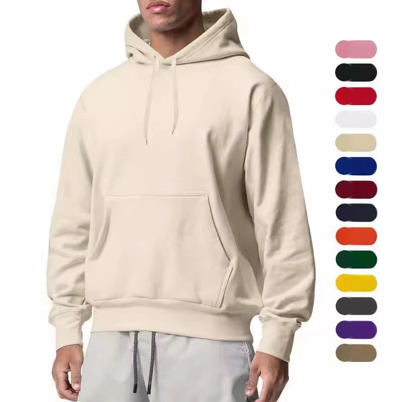 Wholesale ultra soft pullover hooded men's and women's solid color thick hoodie sweater men's custom logo pattern men's Hoodies