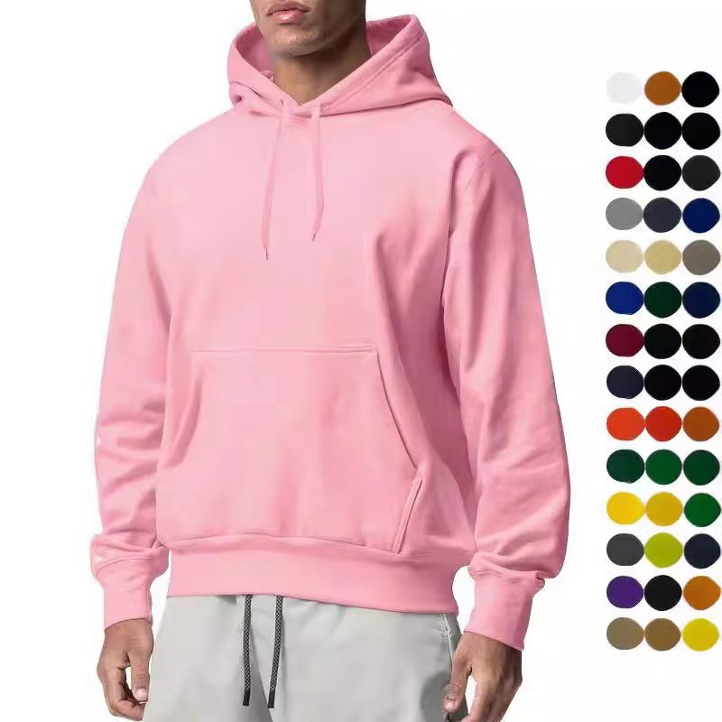 Wholesale ultra soft pullover hooded men's and women's solid color thick hoodie sweater men's custom logo pattern men's Hoodies