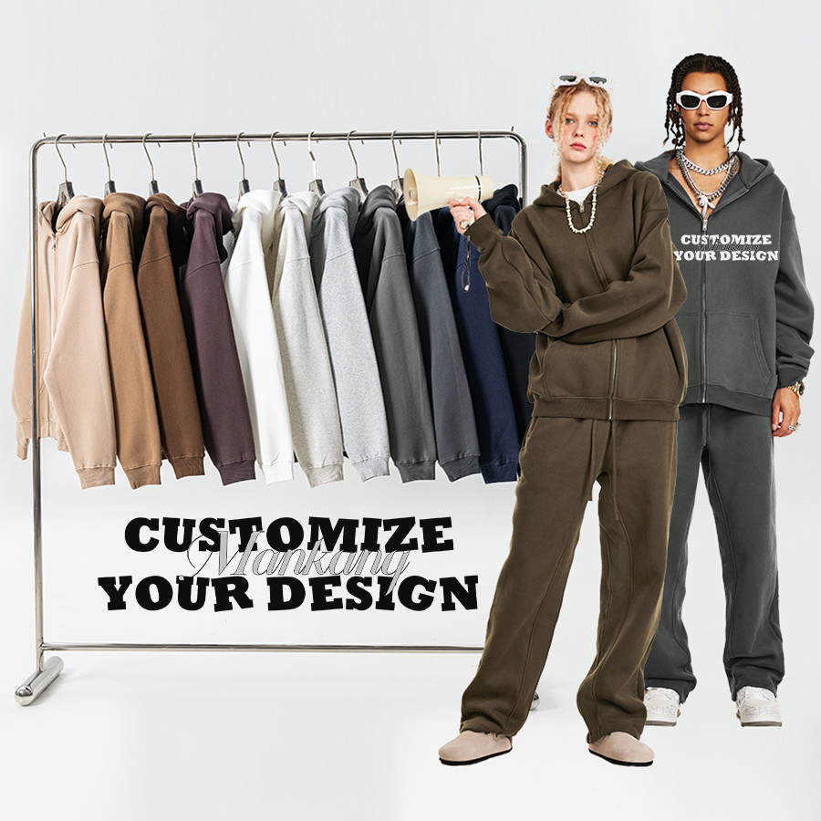 OEM service Men's heavy weight hoodies with Pattern thick custom logo stringless drop shoulder hoodies sweatshirt for men