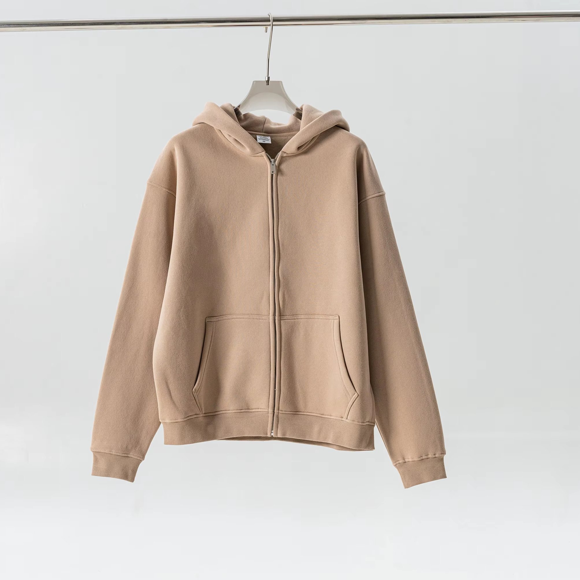 oem custom zip hoodie manufacturer mens high quality boxy zip hoodie puff print blank zip up hoodies