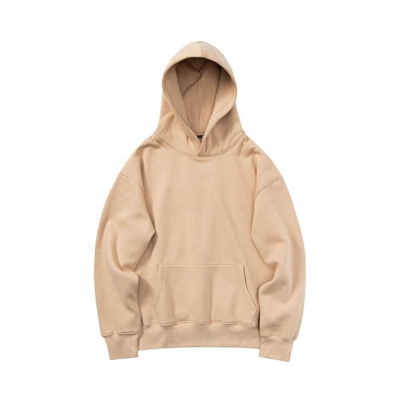2024 custom 400-600GSM heavyweight hoodie 100% cotton pullover plus size men's hoodies & sweatshirts