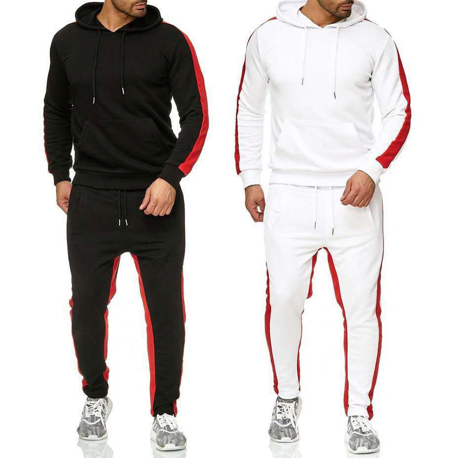 Oem Men's Joggers Fall Winter Casual Sportswear Sweatshirts Suit Hoodie Training Plus Size Tracksuit Men's Two Piece Pants Set