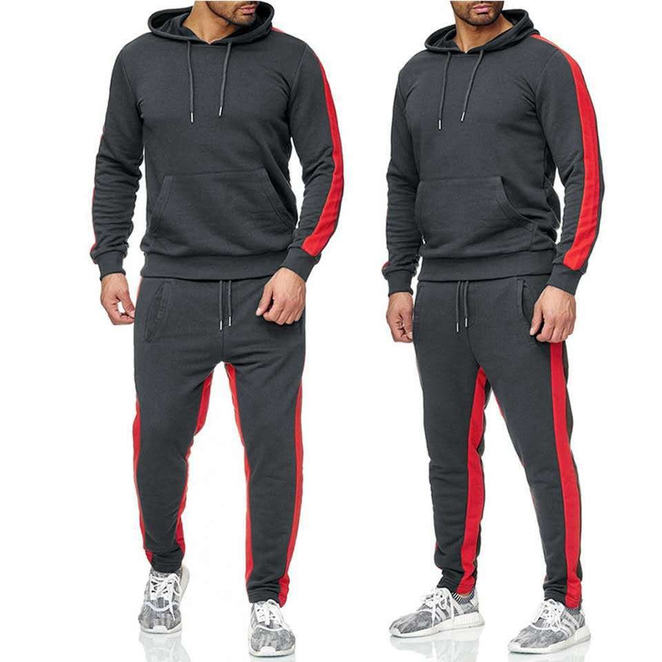 Oem Men's Joggers Fall Winter Casual Sportswear Sweatshirts Suit Hoodie Training Plus Size Tracksuit Men's Two Piece Pants Set