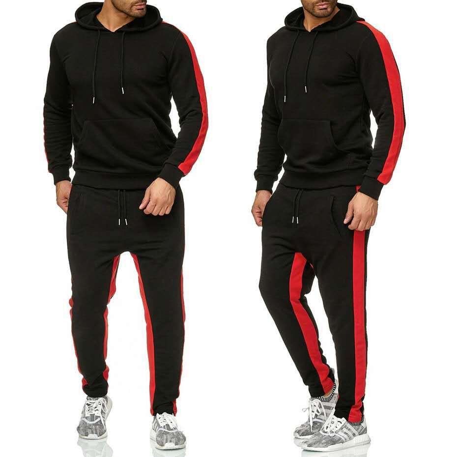 Oem Men's Joggers Fall Winter Casual Sportswear Sweatshirts Suit Hoodie Training Plus Size Tracksuit Men's Two Piece Pants Set