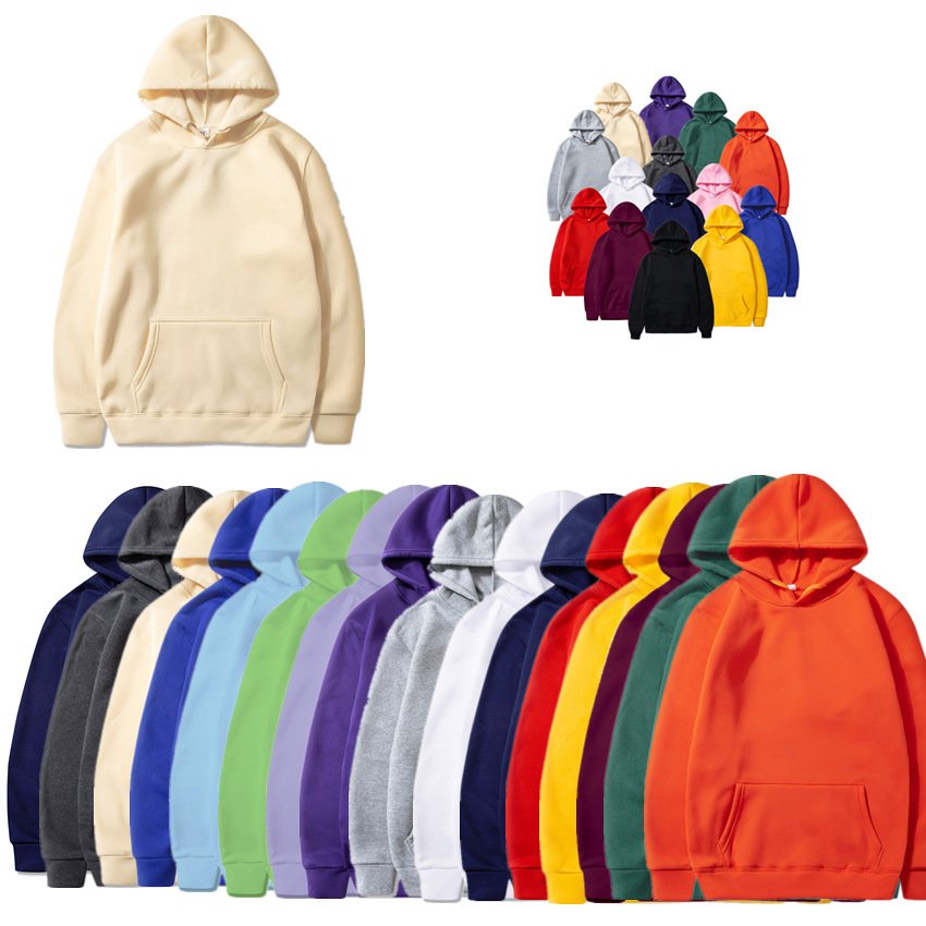 Custom Logo Winter Hoodie 100% Cotton men's hoodies sweatshirts