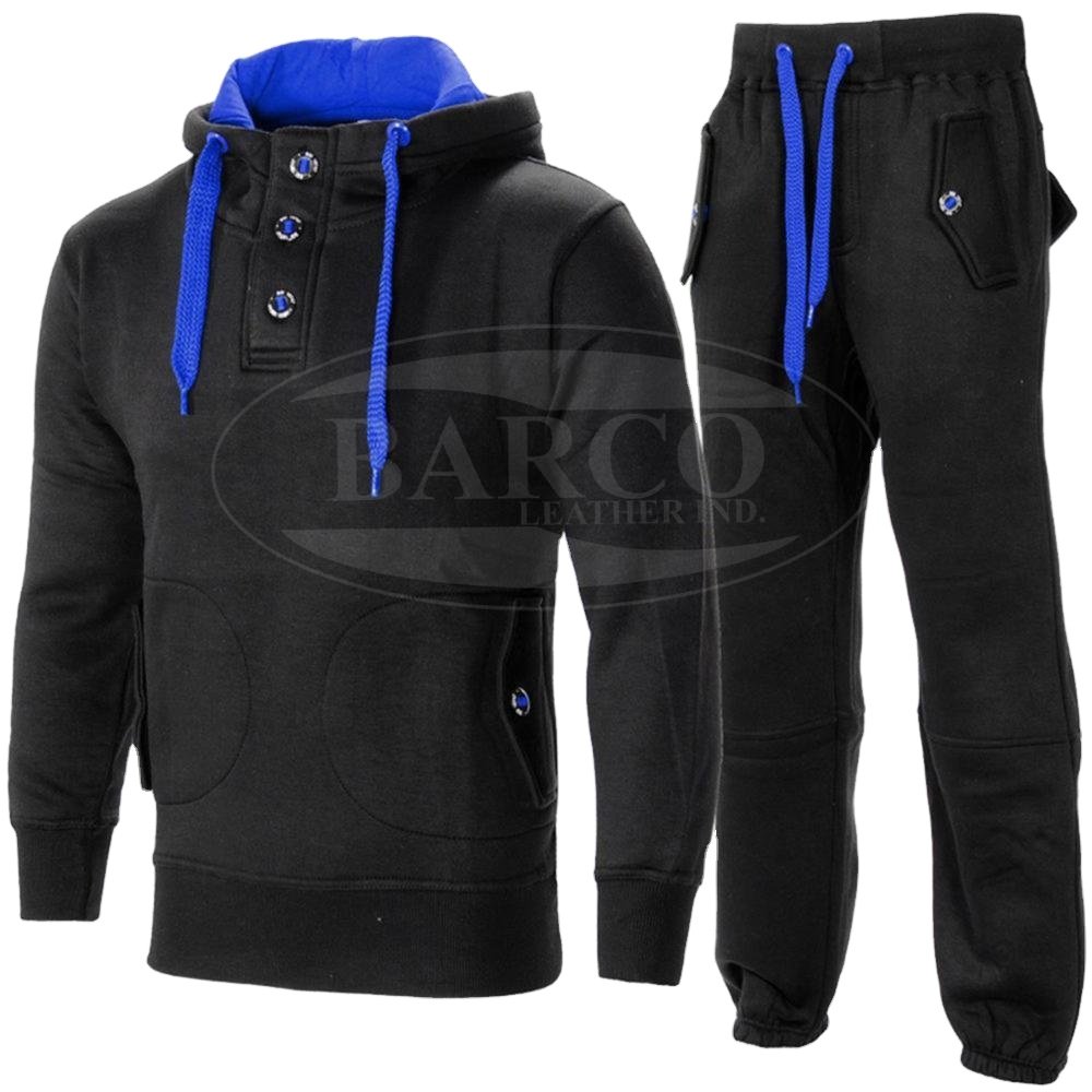 Customization Men's Tracksuits Custom Logo Men's Tracksuit Custom Neck Label Cotton Fleece Tracksuit