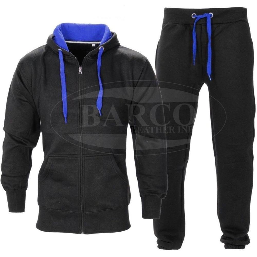 Customization Men's Tracksuits Custom Logo Men's Tracksuit Custom Neck Label Cotton Fleece Tracksuit