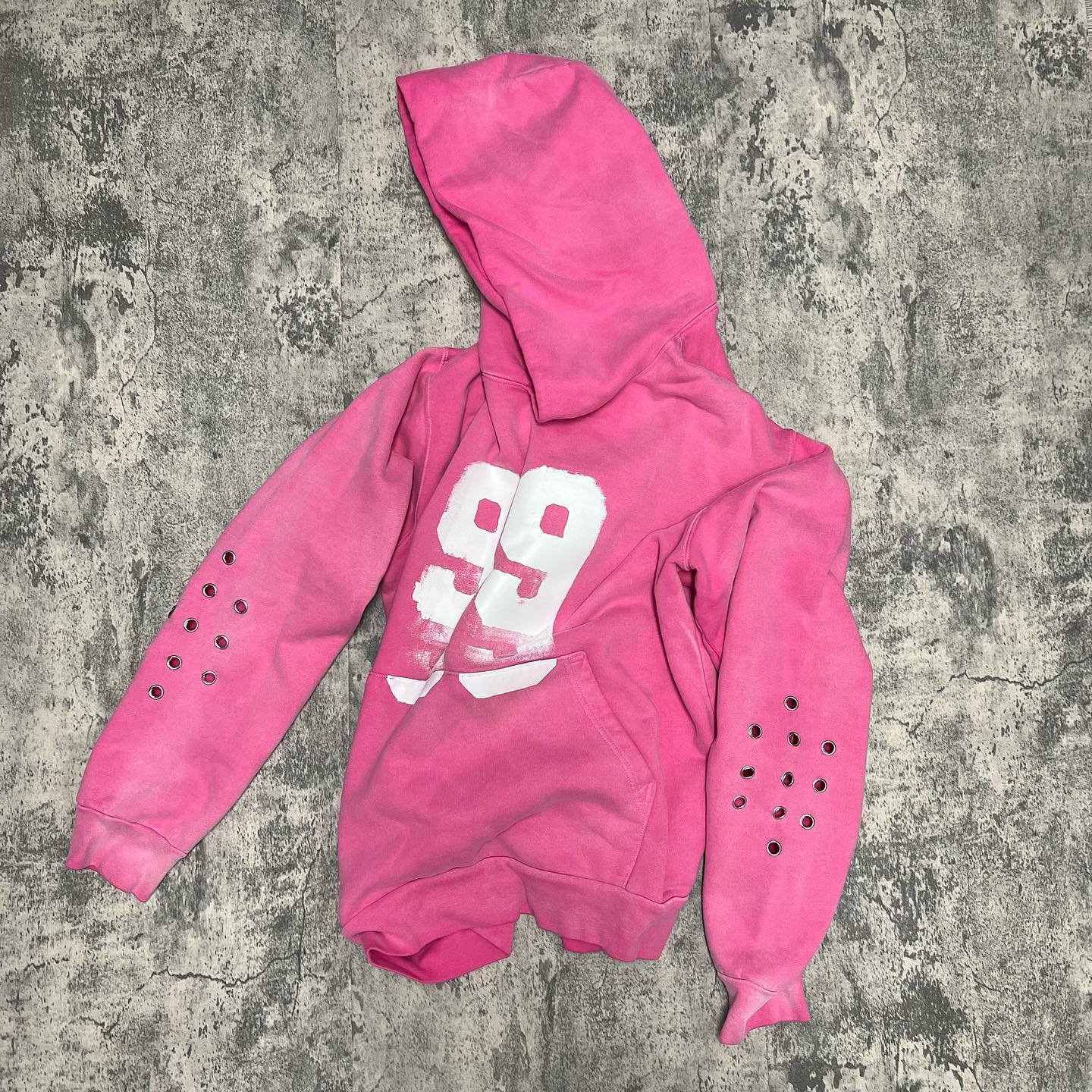 Custom Heavyweight Eyelet No Drawstring Kangaroo Pocket hoodie acid wash Casual Cotton plus size men's hoodies & sweatshirts
