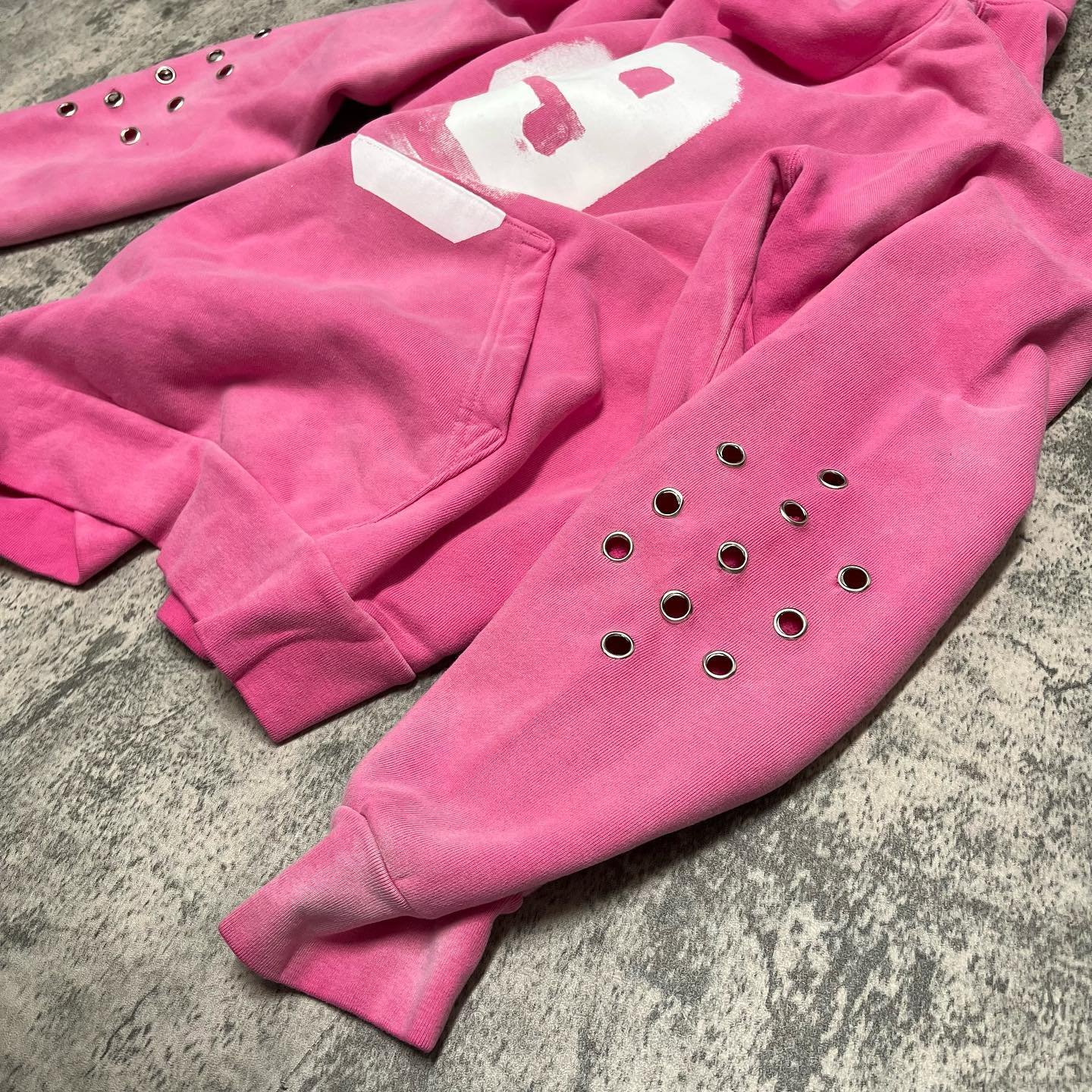 Custom Heavyweight Eyelet No Drawstring Kangaroo Pocket hoodie acid wash Casual Cotton plus size men's hoodies & sweatshirts