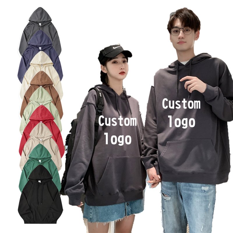 Blank Custom Long Sleeve Winter cotton french terry Pullover Sweatshirt Thin Couple Crew Neck Hoodies & Sweatshirts