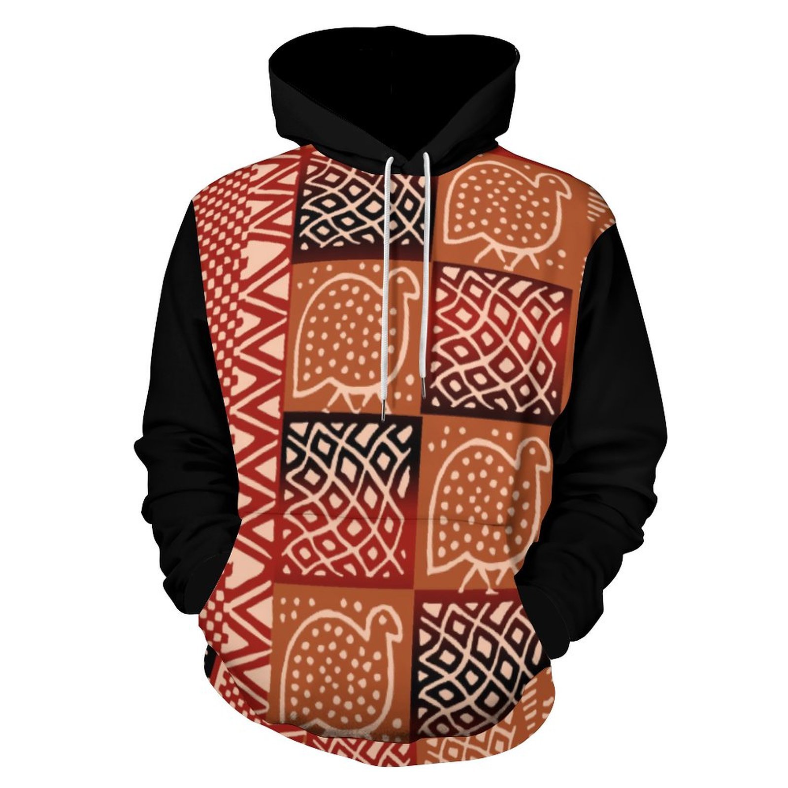 New Bilum Design Mens Hoodie Tops Aboriginal Papua New Guinea Native Tribal Print Plus Size Men's Hoodies & Sweatshirts Custom