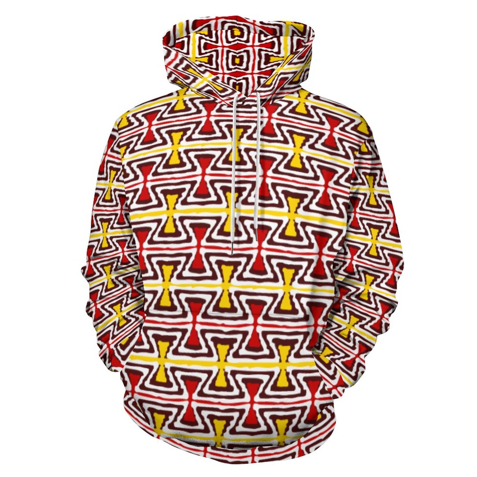 New Bilum Design Mens Hoodie Tops Aboriginal Papua New Guinea Native Tribal Print Plus Size Men's Hoodies & Sweatshirts Custom