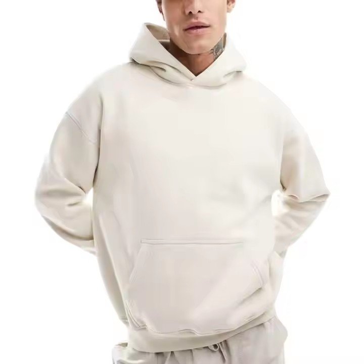 Wholesales Cotton Street Wear Blank Plain Men's Hoodie cropped no string hoodies ready to ship plain men's hoodie