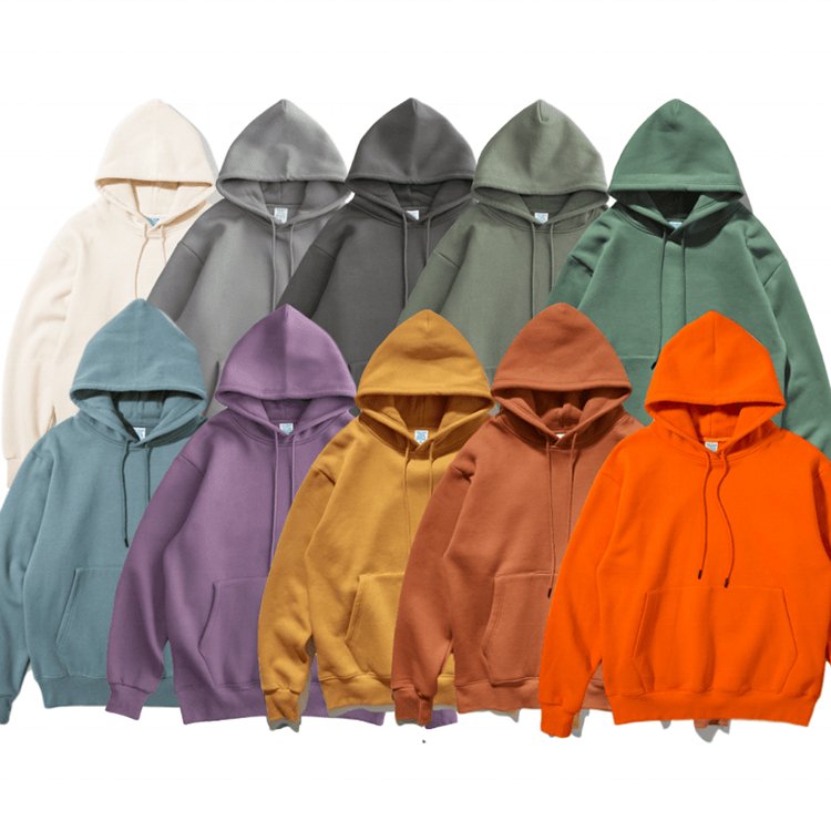 Custom design high quality plain hoodie oversized blank organic cotton hoodies men's hoodies
