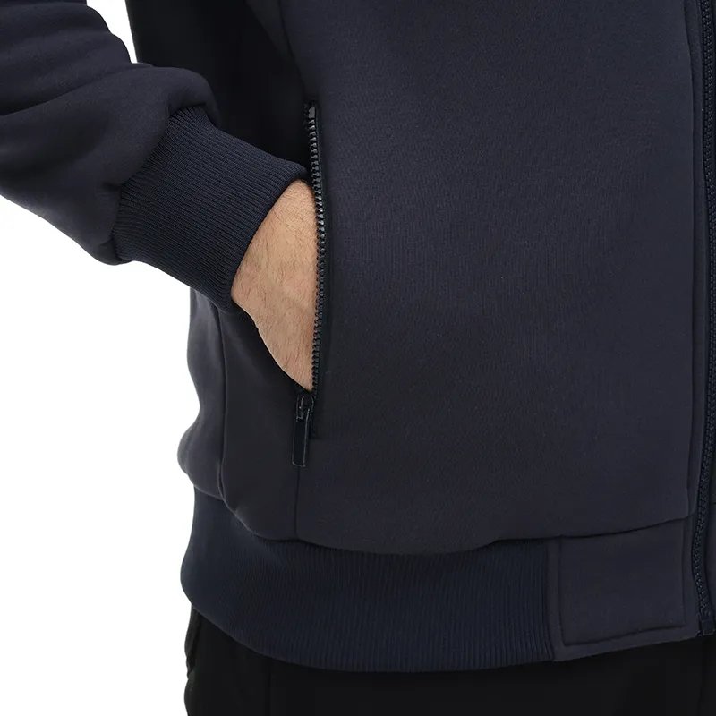 Custom Men's Fleece Hoodie Casual Sweatshirts Windproof Jackets With Zipper Pockets Men's Hoodies & Sweatshirts