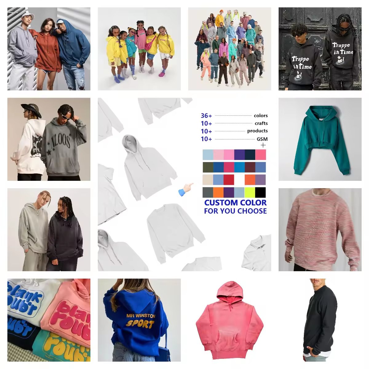 Wholesale Quality Heavyweight Cotton Men's Hoody Oversized Custom Print Luxury Pullover Cotton Custom Hoodies