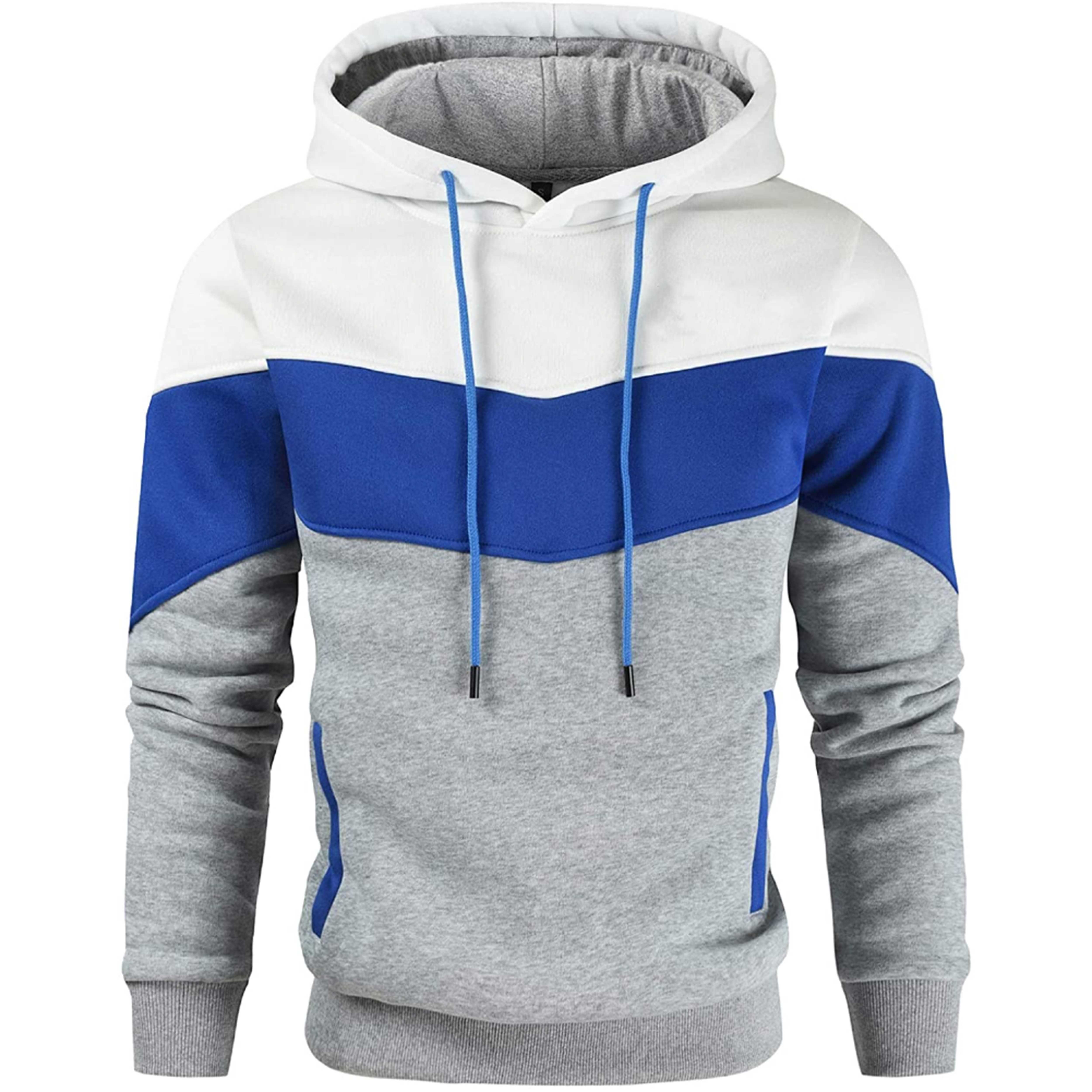 Low Price High Quality Cut And Sew Cotton Long Sleeve Contrast Color Crop Top Men Short Body Boys Hoodie