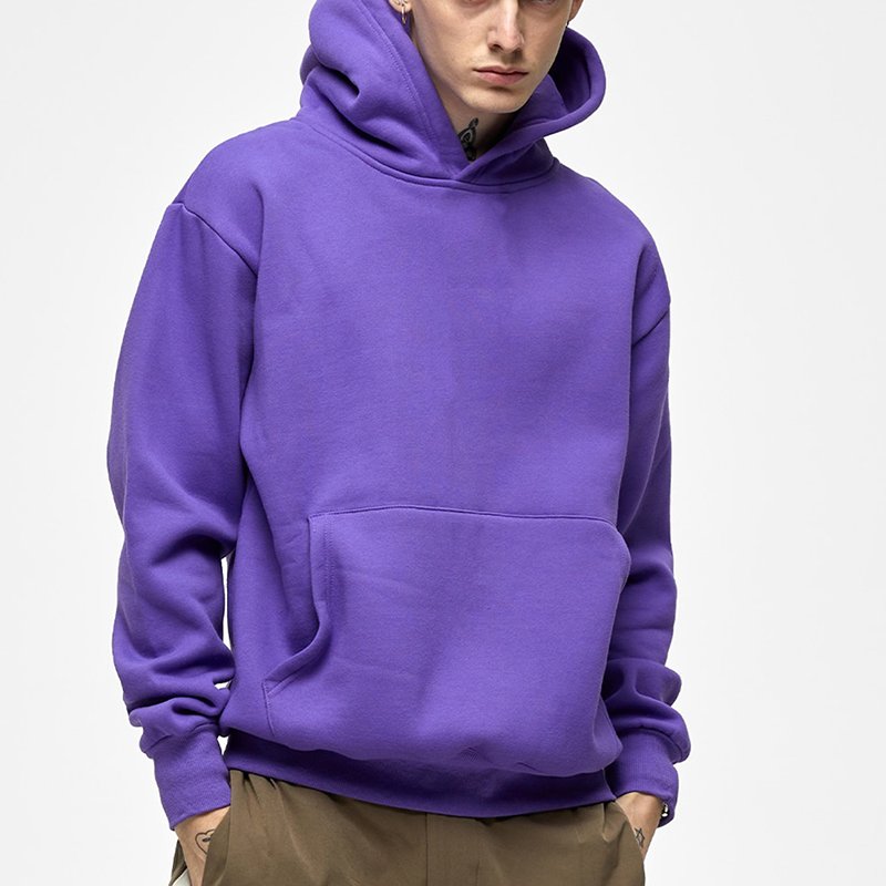 100% cotton high quality pullover heavyweight men hoody oversized drop shoulder custom logo mutil color hoodies for men