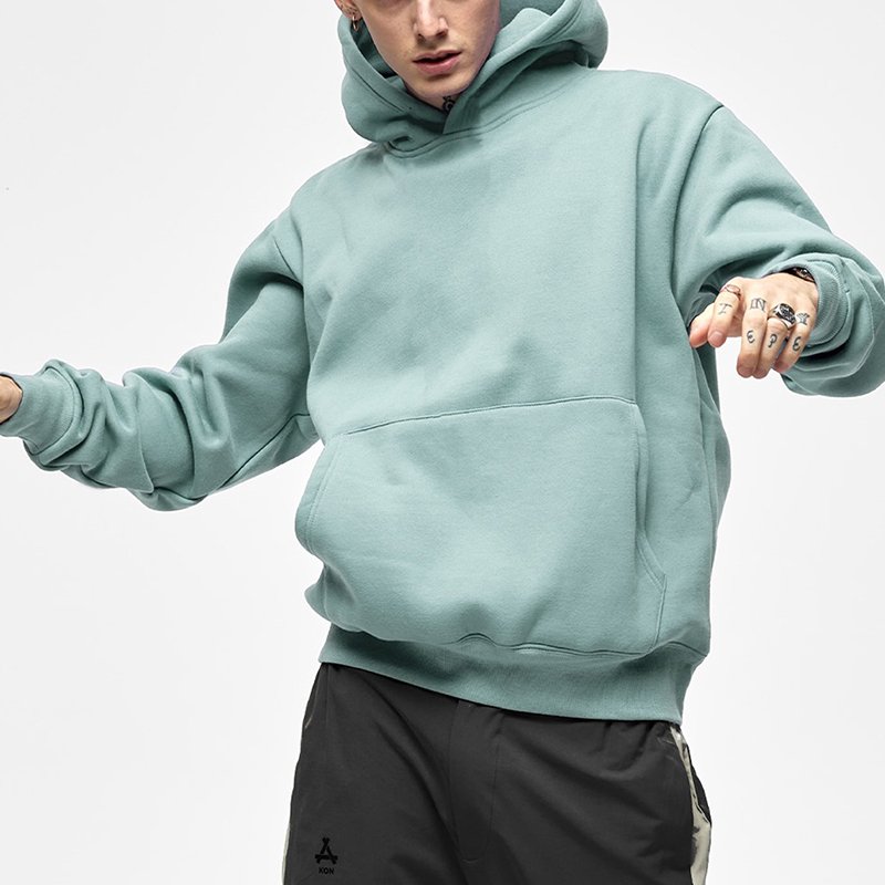 100% cotton high quality pullover heavyweight men hoody oversized drop shoulder custom logo mutil color hoodies for men