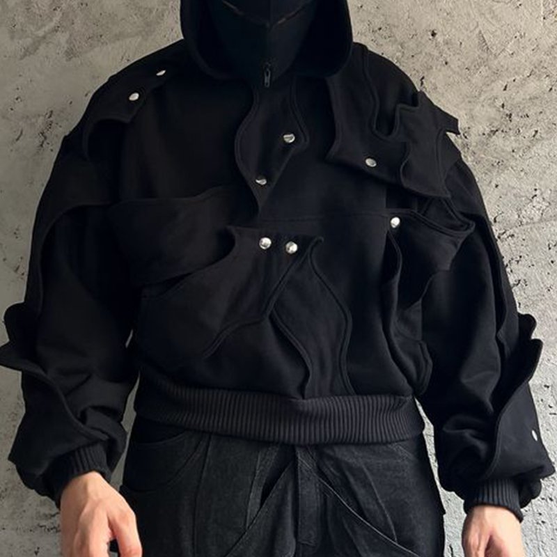 DIZNEW Low moq Custom High quality Wash Black collage 1000 gsm baggy Men's hoodie brand