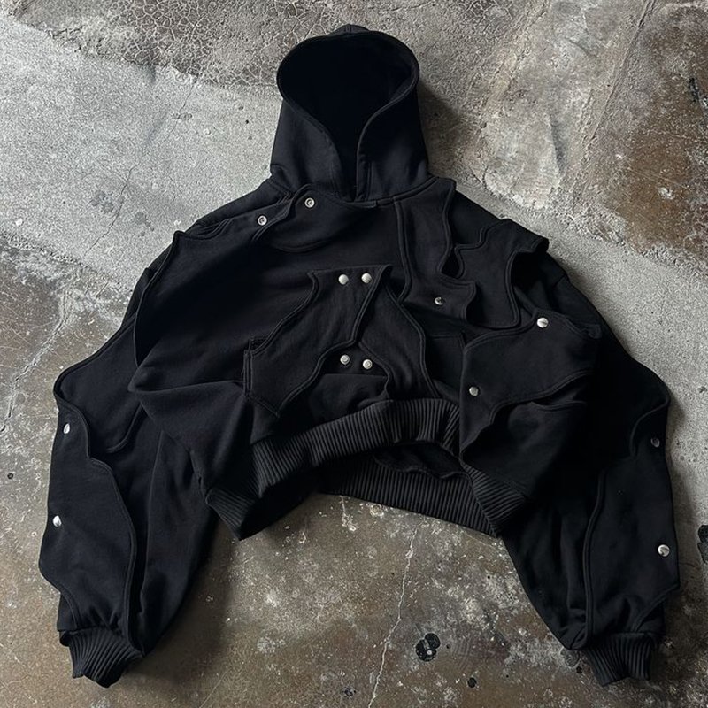DIZNEW Low moq Custom High quality Wash Black collage 1000 gsm baggy Men's hoodie brand