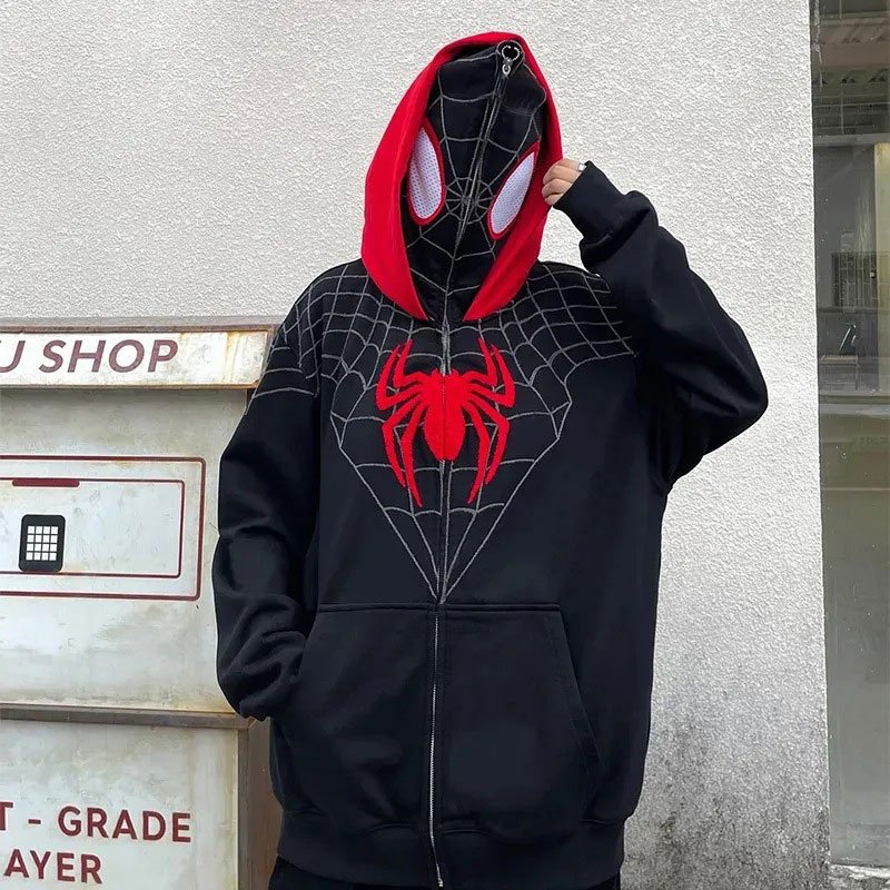 Custom Manufacturer Y2K Men French Terry 100% Cotton Low Minimum Oversized 3D Logo Full Face All Zip Up Hoodie Puff Print