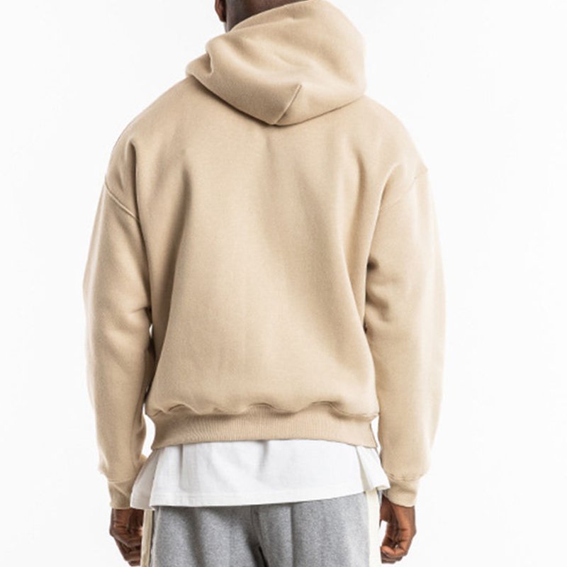 Supplies Wholesale 95%cotton 5%spandex High Quality Men's Hoodies Thick Pullover Crewneck Sweatshirt/