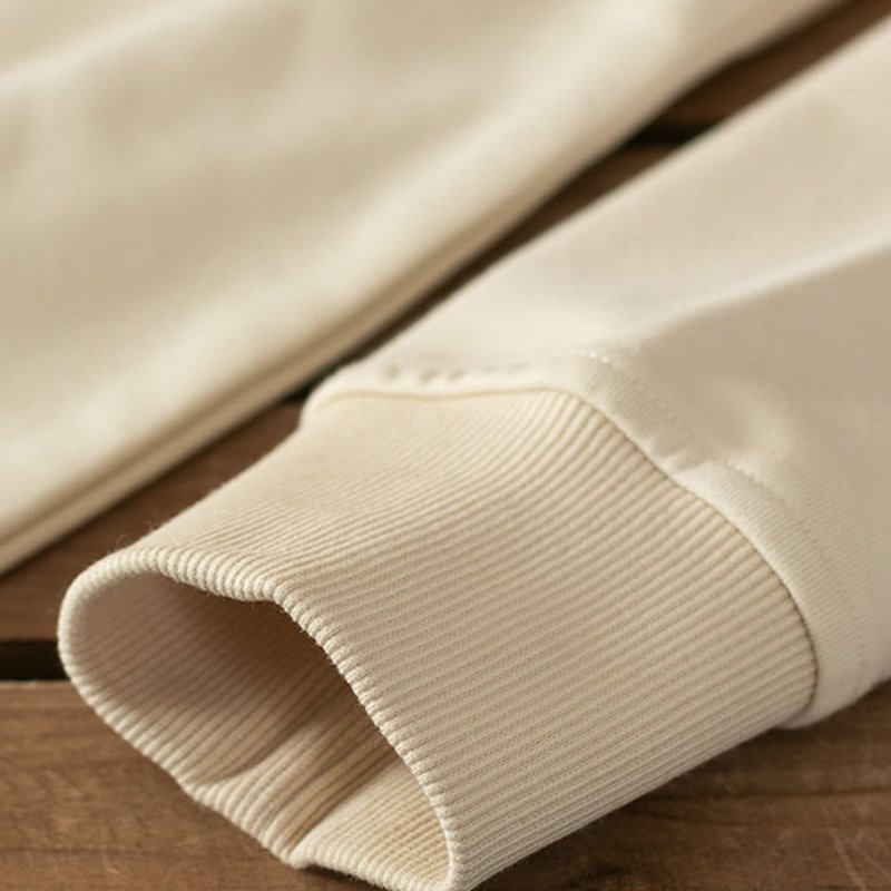 Supplies Wholesale 95%cotton 5%spandex High Quality Men's Hoodies Thick Pullover Crewneck Sweatshirt/