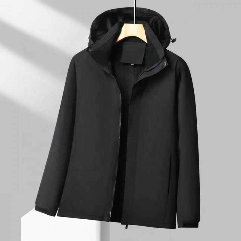 Men's Hoodies Softshell Tactical Jacket Casual Custom Men's Windbreaker Zipper Men Coats Silver Fox Hiking Winter Jackets Unisex