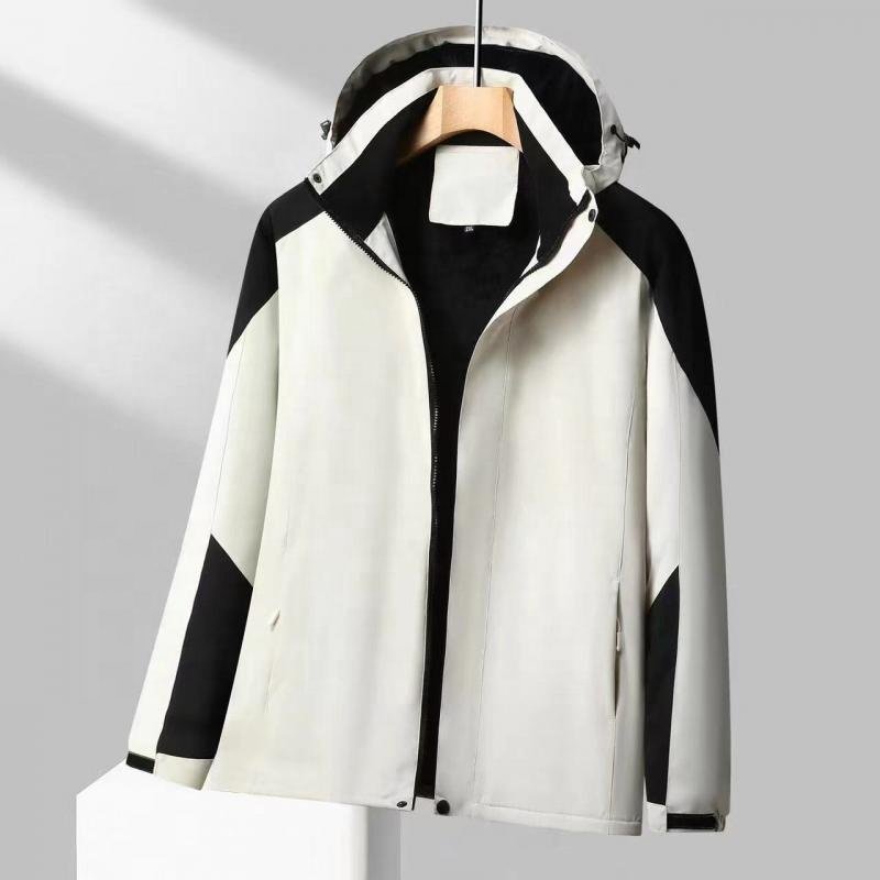 Men's Hoodies Softshell Tactical Jacket Casual Custom Men's Windbreaker Zipper Men Coats Silver Fox Hiking Winter Jackets Unisex