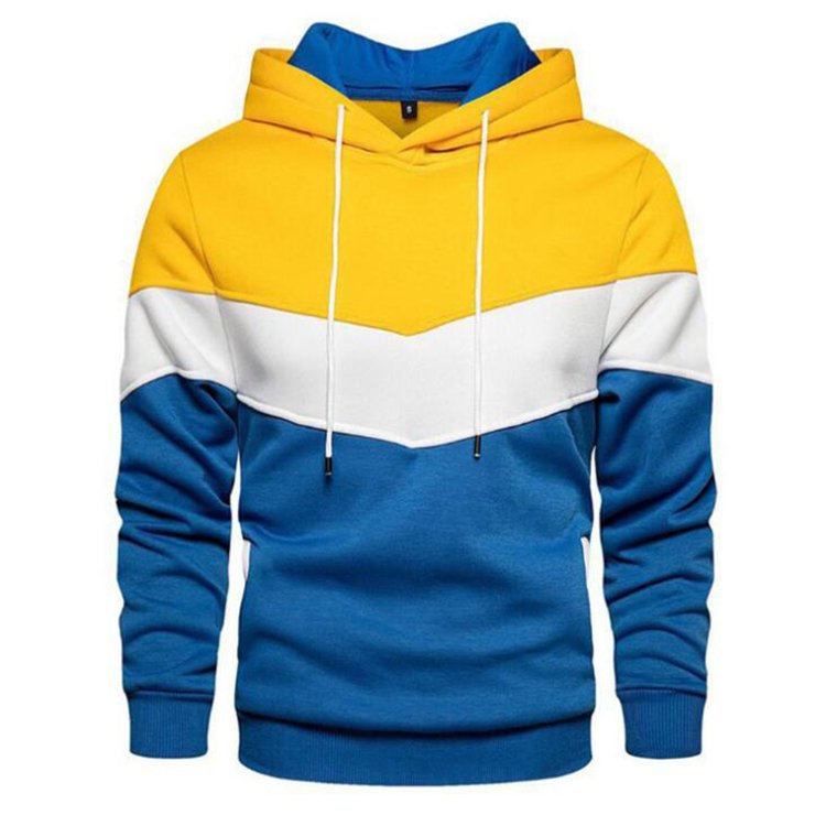 Hip Hop Autumn New Casual Men Hoodies Sweatshirts Fashion Hoody Patchwork Loose Sportswear Solid Fleece Warm Hoodies