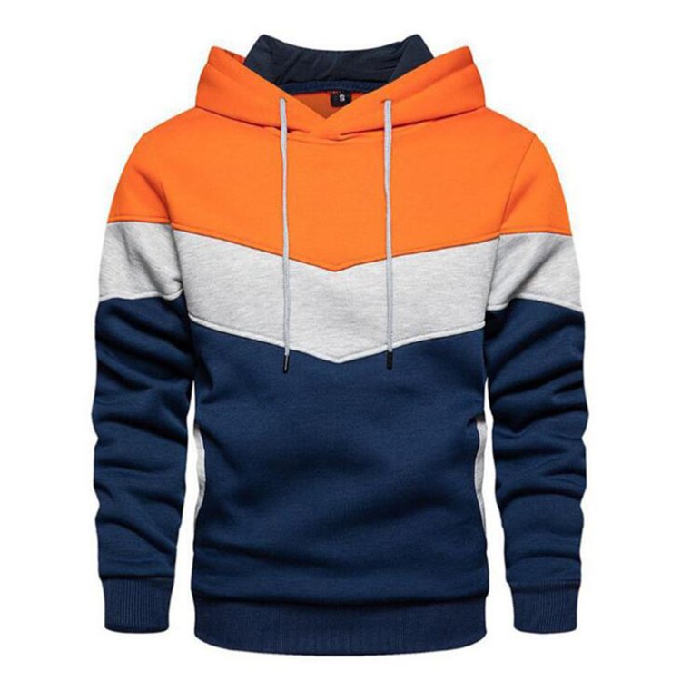 Hip Hop Autumn New Casual Men Hoodies Sweatshirts Fashion Hoody Patchwork Loose Sportswear Solid Fleece Warm Hoodies