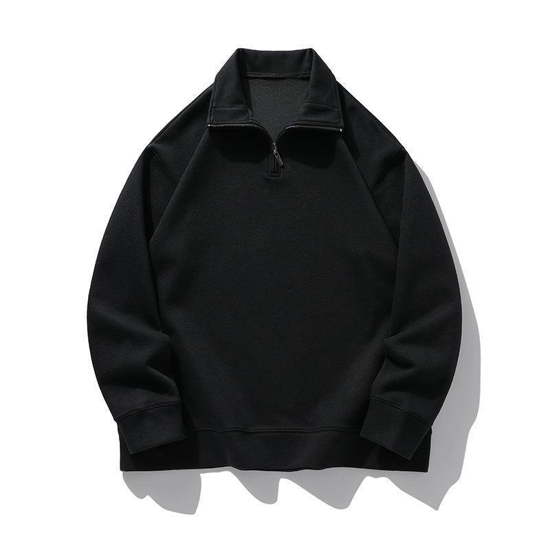 Shinesia OEM Men Stand Collar 1/4 Half Zipper Sweatshirt Custom Men Cotton Polyester Oversized Golf Pullover Half Zip Up Hoodie