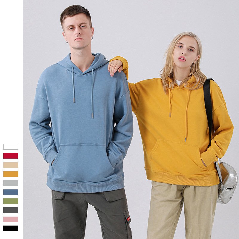 Wholesale Bulk Print Winter Streetwear Hoodies French Terry Cotton Embroidery Men's Logo Oversize Unisex Custom Men Hoodie