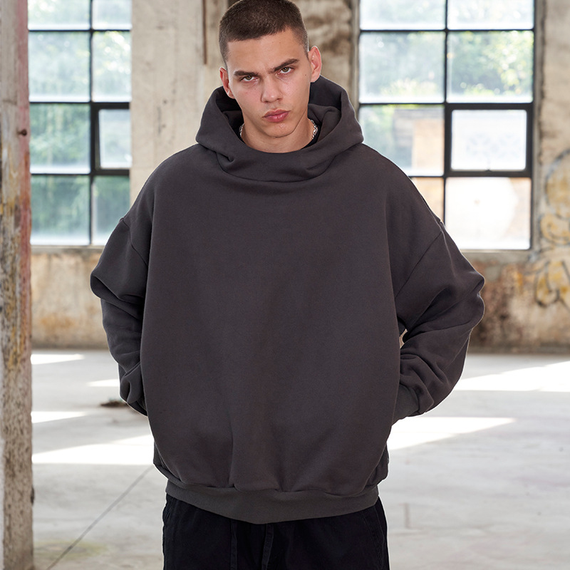 Manufacturer Heavy Weight Wholesale 100% Cotton High Quality pullover Unisex Blank Custom LOGO Men's Boxy Fit Hoodie