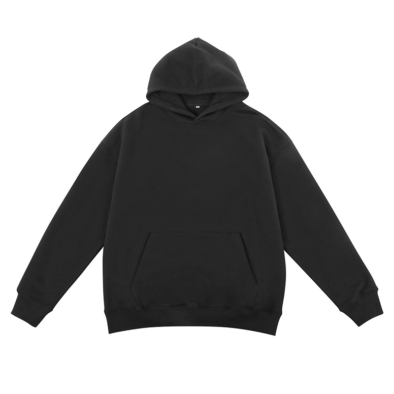 Heavy oversized men's sweater solid color fleece men's hoodie oversized men's sweater with custom logo