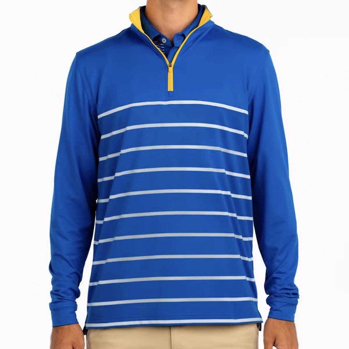 Men's Hoodies Sport Quarter 1/4 Zip neck Golf Pullovers Custom Printing Quarter-zip Zip Collar Pullover