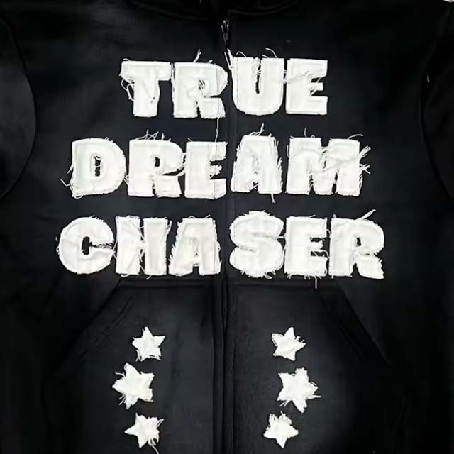 Distressed embroidery hoodies Men's Customized Vintage Washed Letter Embroidered Printed Hoodie Fitness Sports Women's Hoodies