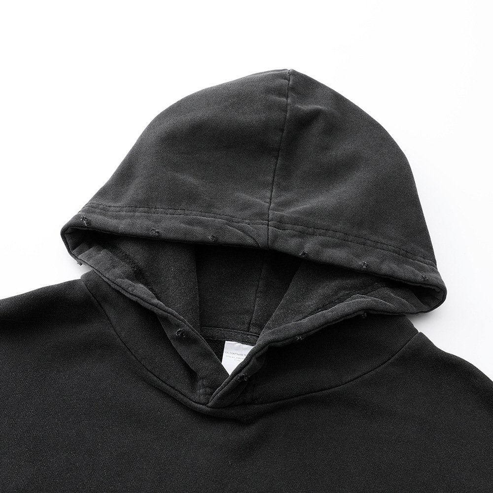 vintage custom own design digital printing men's hoodies washed fabric soft feel keep warm on winter men's hoodie
