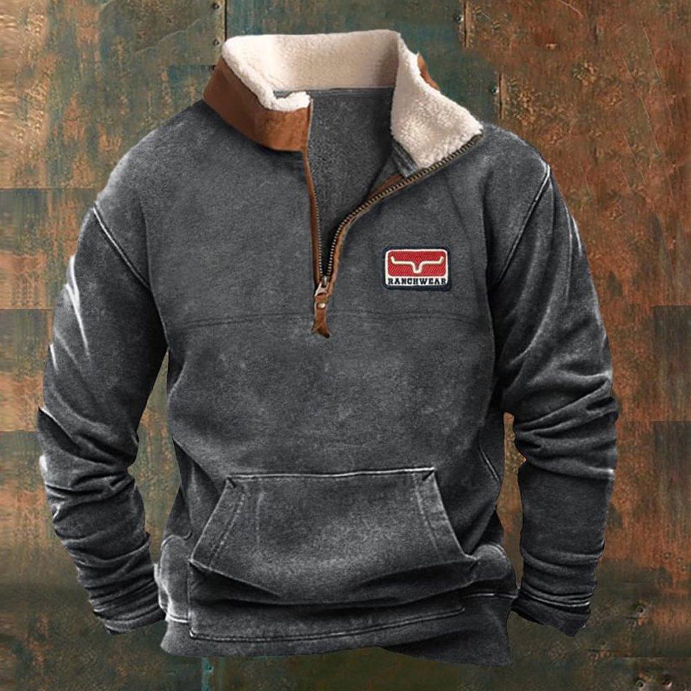 Streetwear men's hoodie Tribal pattern retro sweatshirt Fashion casual men's clothing Custom men's clothing