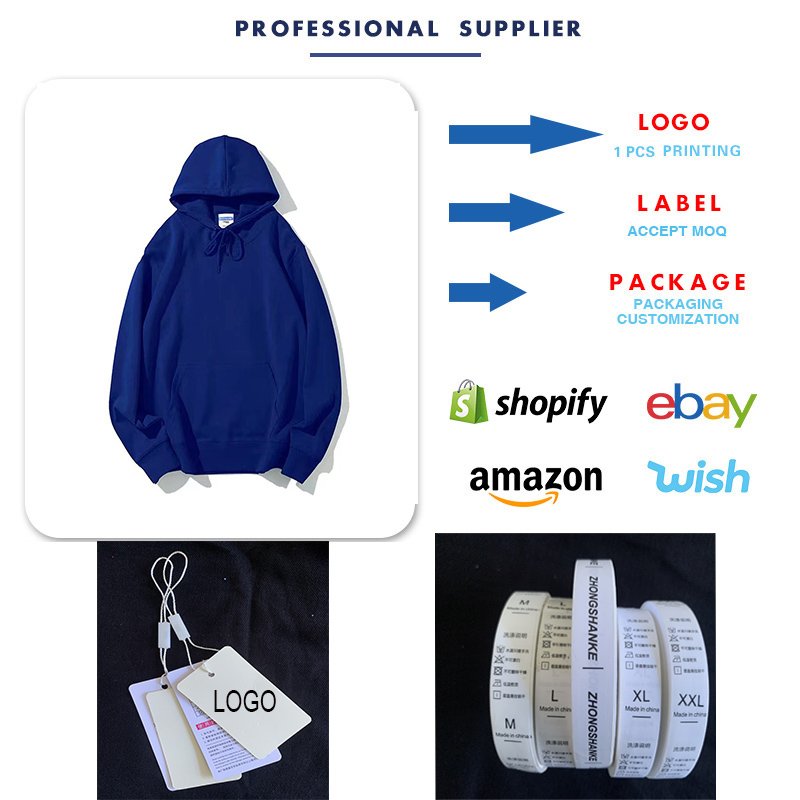 High quality Custom Logo Printed Cotton Unisex Black White Silk print Men's Hoodies Embroidery Hoodie