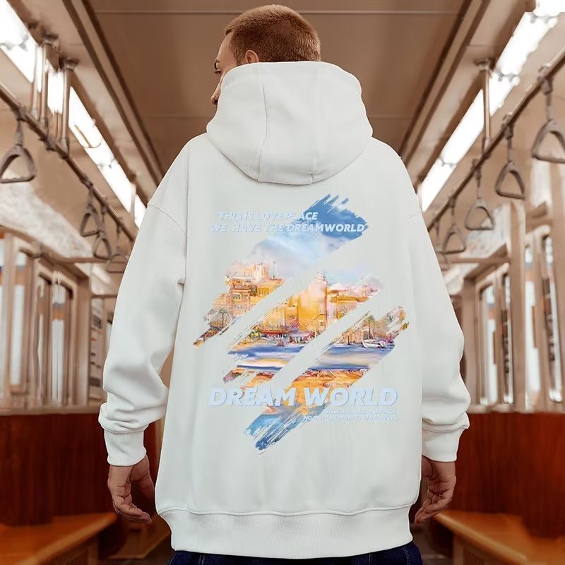 High Quality Printing Wholesale Polyester Men's Hoody Oversized Custom Print Luxury Pullover Custom Hoodies