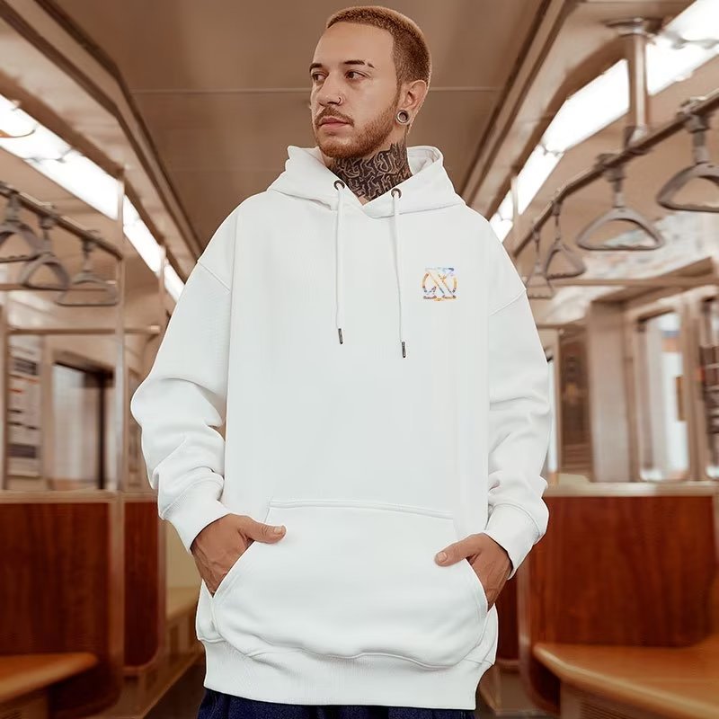 High Quality Printing Wholesale Polyester Men's Hoody Oversized Custom Print Luxury Pullover Custom Hoodies