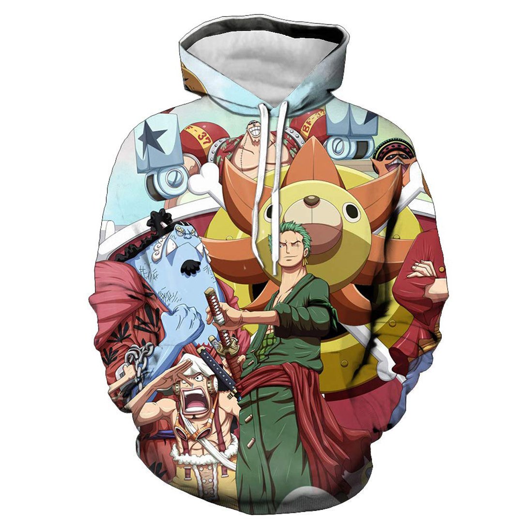 New Anime Men's Hoodie 3D Printing Animation Group Character Hoodie Manga Harajuku Unisex Clothes