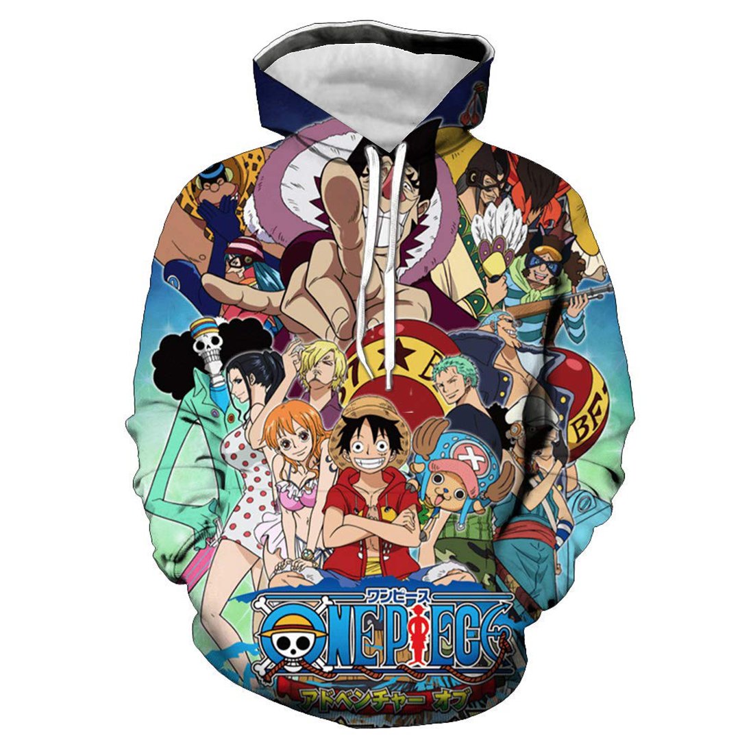 New Anime Men's Hoodie 3D Printing Animation Group Character Hoodie Manga Harajuku Unisex Clothes