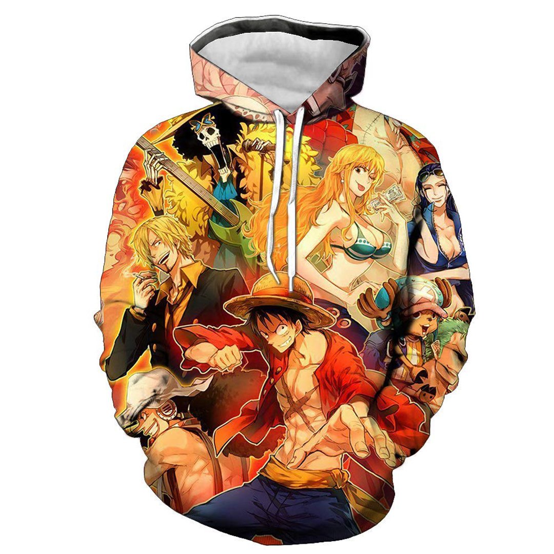 New Anime Men's Hoodie 3D Printing Animation Group Character Hoodie Manga Harajuku Unisex Clothes