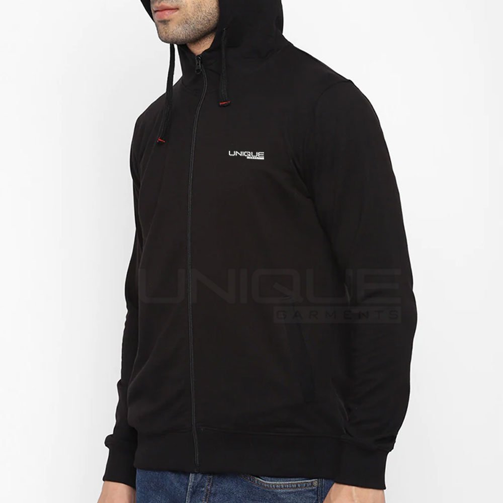 Men's Street Wear Zipper Fleece Hoodies With Custom Design High Quality Men Fleece Hoodies For Adult