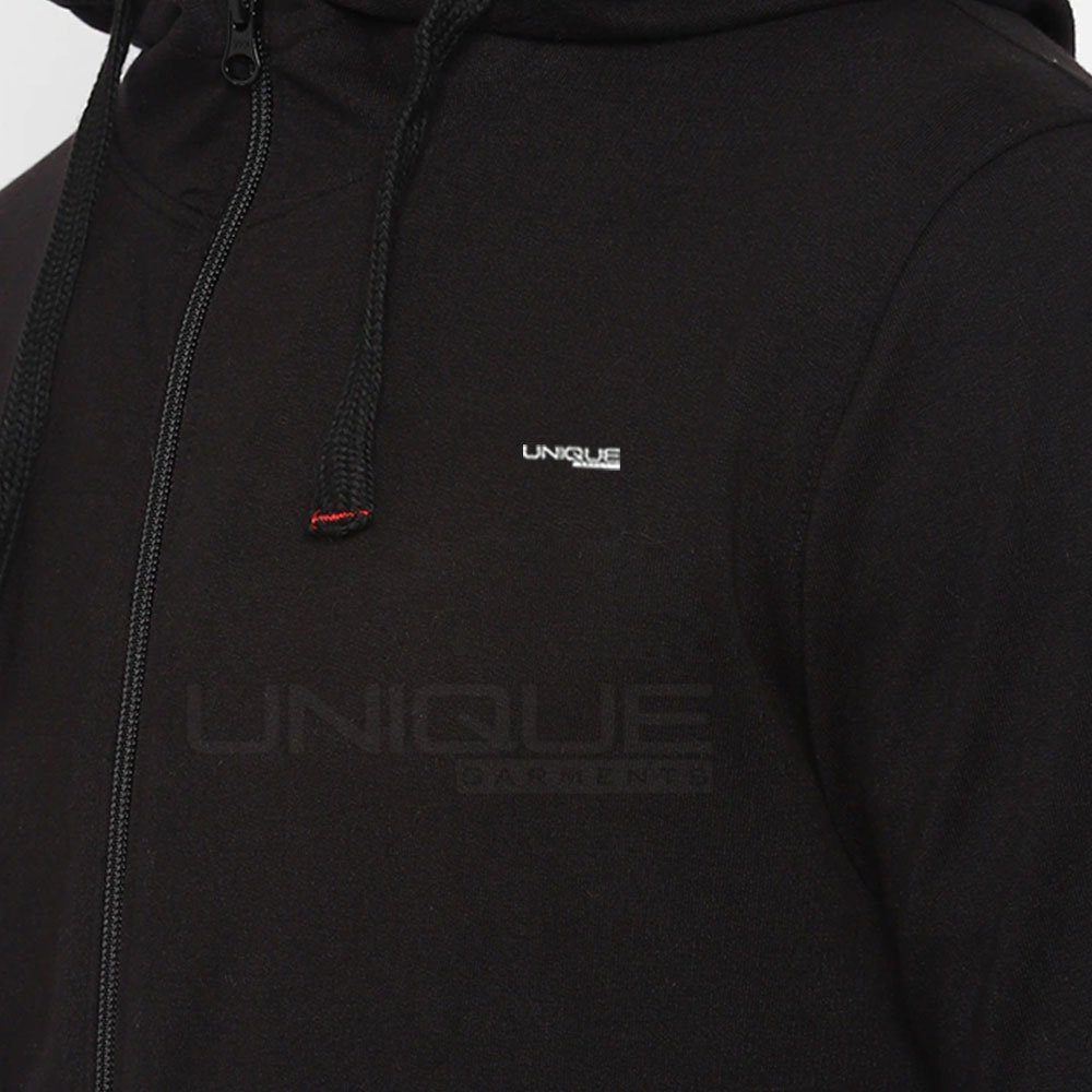 Men's Street Wear Zipper Fleece Hoodies With Custom Design High Quality Men Fleece Hoodies For Adult